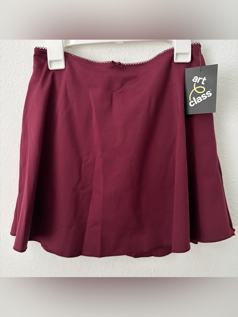 Art Class Girls' Burgundy Skater Skirt skort